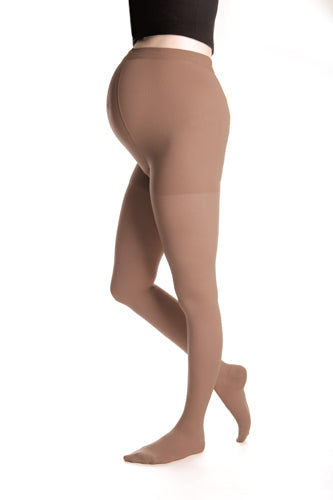 Medi Duomed Advantage Maternity Panyhose in the color Almond