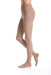 Lady wearing her Duomed Advantage Waist High Compression Stockings by Medi in the color Beige