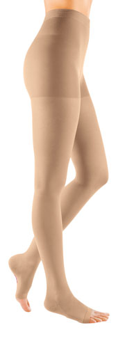 Mediven Comfort, 30-40 mmHg, Waist High w/Adjustable Band, Open Toe | Open Toe Compression Stocking| Compression Care Center 