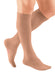 Male wearing his Mediven Plus Closed Toe Knee High 20-30 mmHg Compression Socks in the color Beige