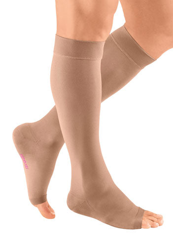 Mediven Plus, 20-30 mmHg, Knee High w/Extra Wide Calf, Open Toe | Open Toe Stocking | Compression Care Center