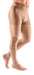 Male Model wearing the Mediven Plus Leotard Waist High Compression Stockings in the color Beige