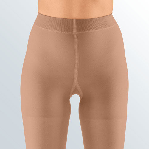 Front image of the Mediven Plus Waist High Compression Pantyhose in the color Beige