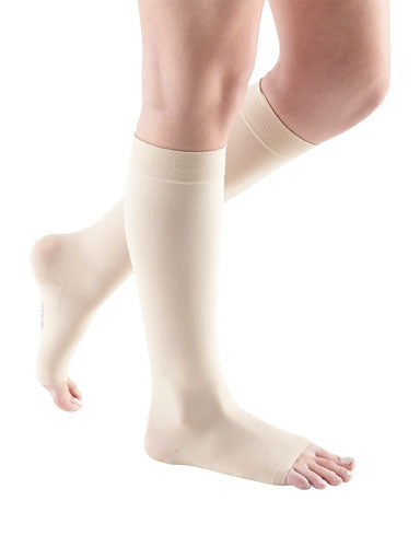Mediven Comfort, 15-20 mmHg, Knee High, Open Toe | Knee High Stocking in the color Wheat | Compression Care Center 