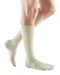 Guy wearing his Mediven for Men Select Compression Dress Sock 15-20 mmHg in the color Tan