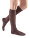 Lady wearing her Mediven Comfort Vitality Dress Sock 30-40 mmHg | Color Chocolate