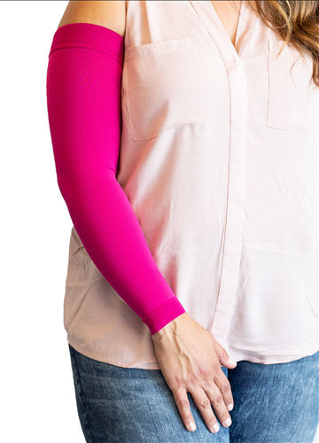 Mediven Comfort Armsleeve, 15-20 mmHg, w/Microdot Top Band | Pink Armsleeve | Compression Care Center