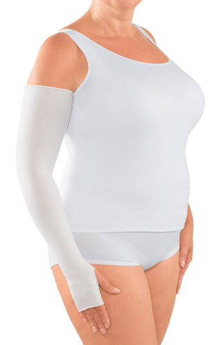 Circaid Upper Undersleeve w/Thumbhole | White Circaid Upper | Compression Care Center